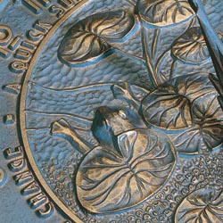 Whitehall Products Aluminum Roman Sundial Pedestal French Bronze 