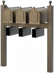 Whitehall Mailboxes with Triple Post  
