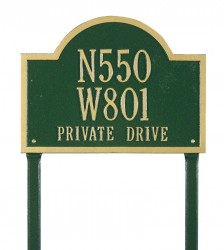 Whitehall Wisconsin Special Standard Address Plaque