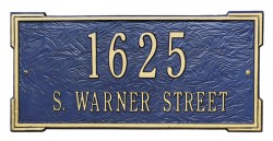 Whitehall Roanoke Standard Address Plaque