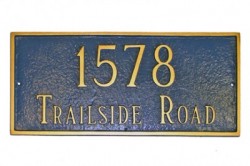 Standard Classic Rectangle Address Plaque
