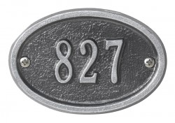 Whitehall Oval Ultra Petite Address Wall Plaque