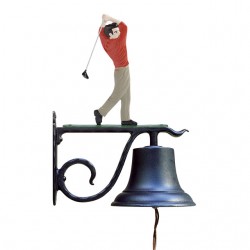 Whitehall Large Bell with Golfer
