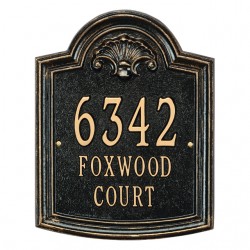 Whitehall Elderwood Standard Personalized Aluminum Address Plaque