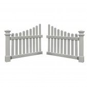 Cottage Picket Wings Set of 2, Dimensions: 45"W x 49 1/2"H