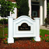 Mayne Nantucket Address Sign - White