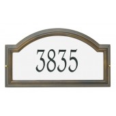 Reflective Silver Background French Bronze Frame/ Engraved Black Numbers